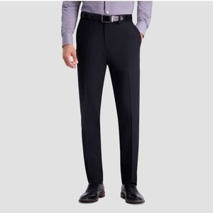 Haggar H26 Men's Flex Series Ultra Slim Performance Suitpants Black 32x32 NEW